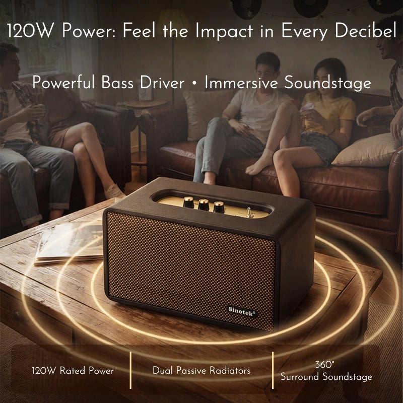 Premium Retro Leather Bluetooth Speaker