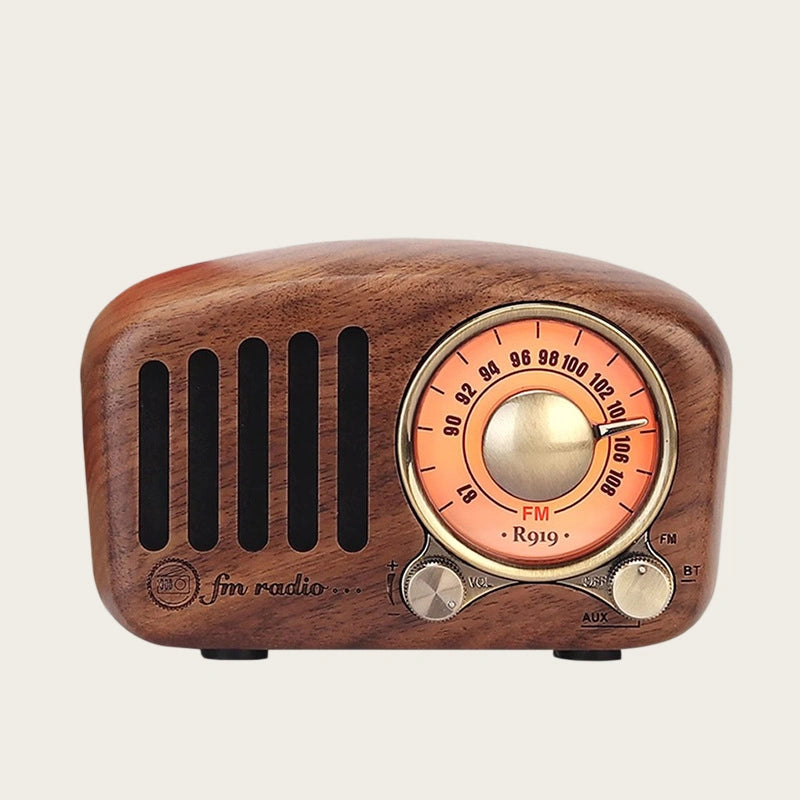 Wood Vintage Bluetooth Speaker Radio