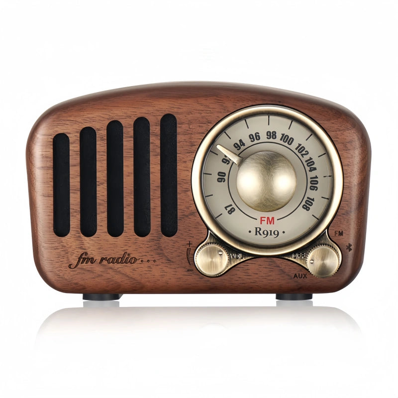 Wood Vintage Bluetooth Speaker Radio