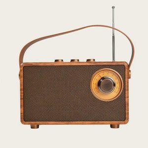 Classic Oak FM Bluetooth Speaker