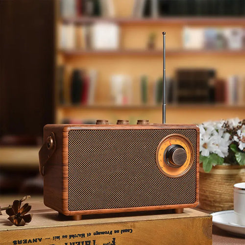 Classic Oak FM Bluetooth Speaker