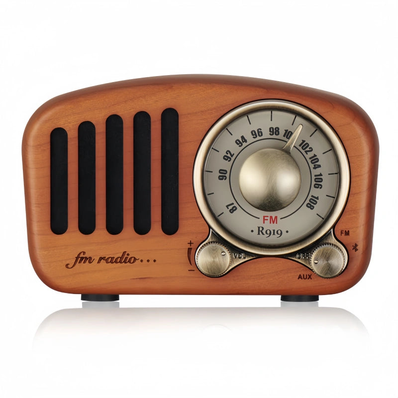 Wood Vintage Bluetooth Speaker Radio