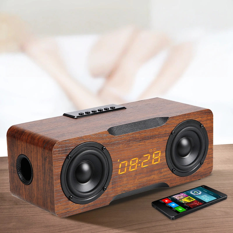 Retro Wood Grain Bluetooth Speaker
