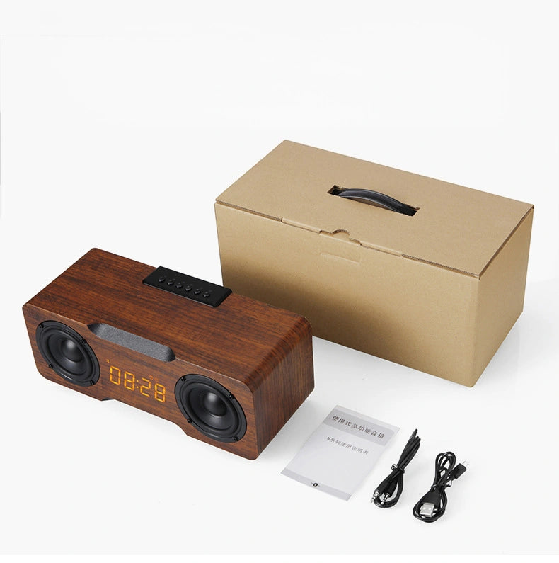 Retro Wood Grain Bluetooth Speaker