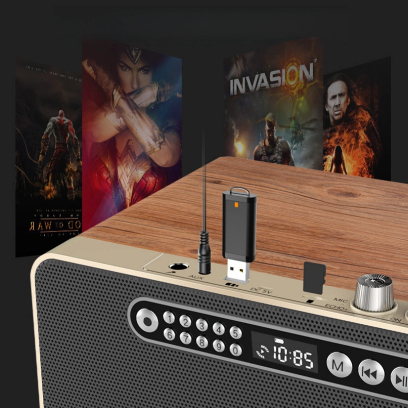 Walnut Tone Theater Bluetooth Speaker