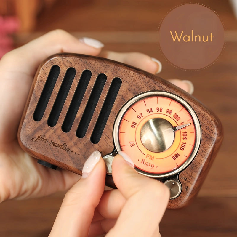 Wood Vintage Bluetooth Speaker Radio